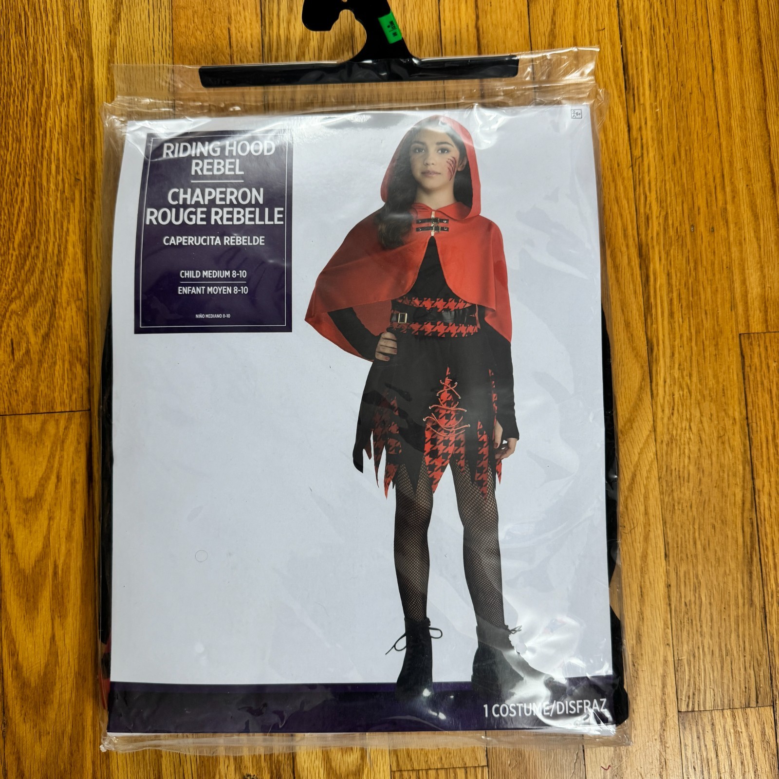 NWT Riding Hood Rebel Red Girls Child Medium Size 8-10 Halloween Costume — photo 1
