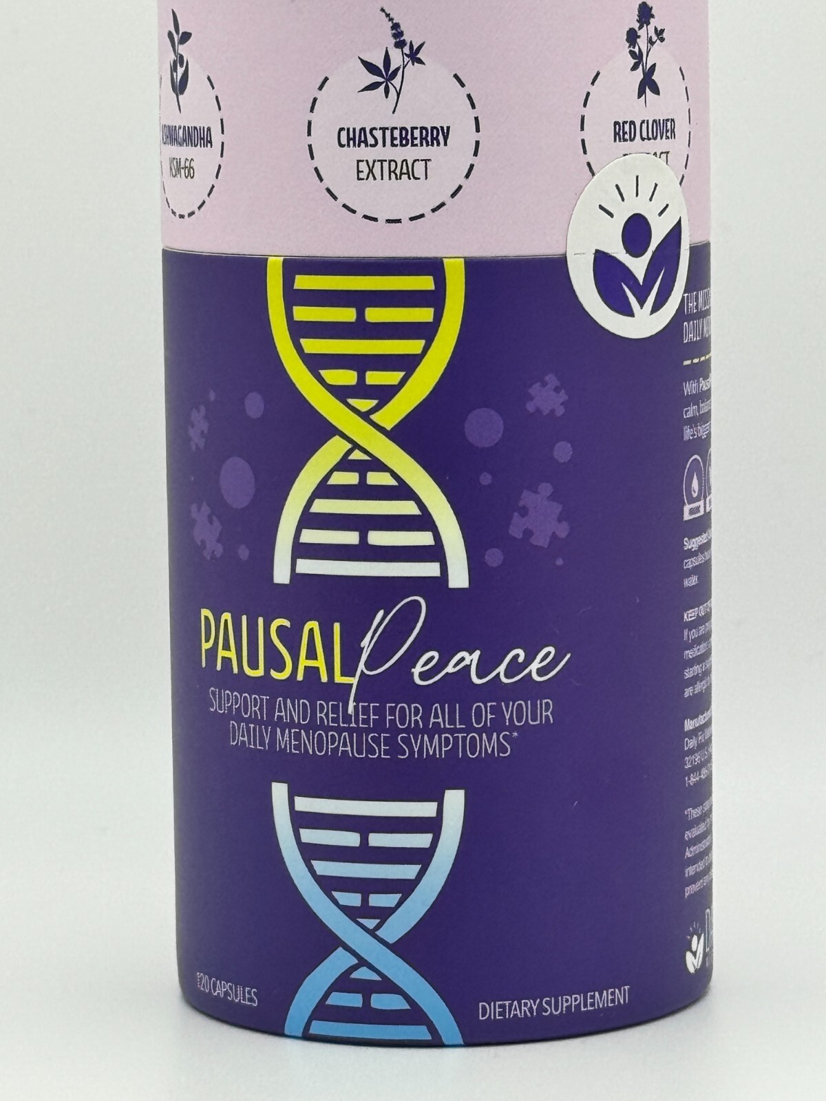 Pausal Peace Supplement 120 Capsules Support and Relief Menopause Symptoms — photo 1