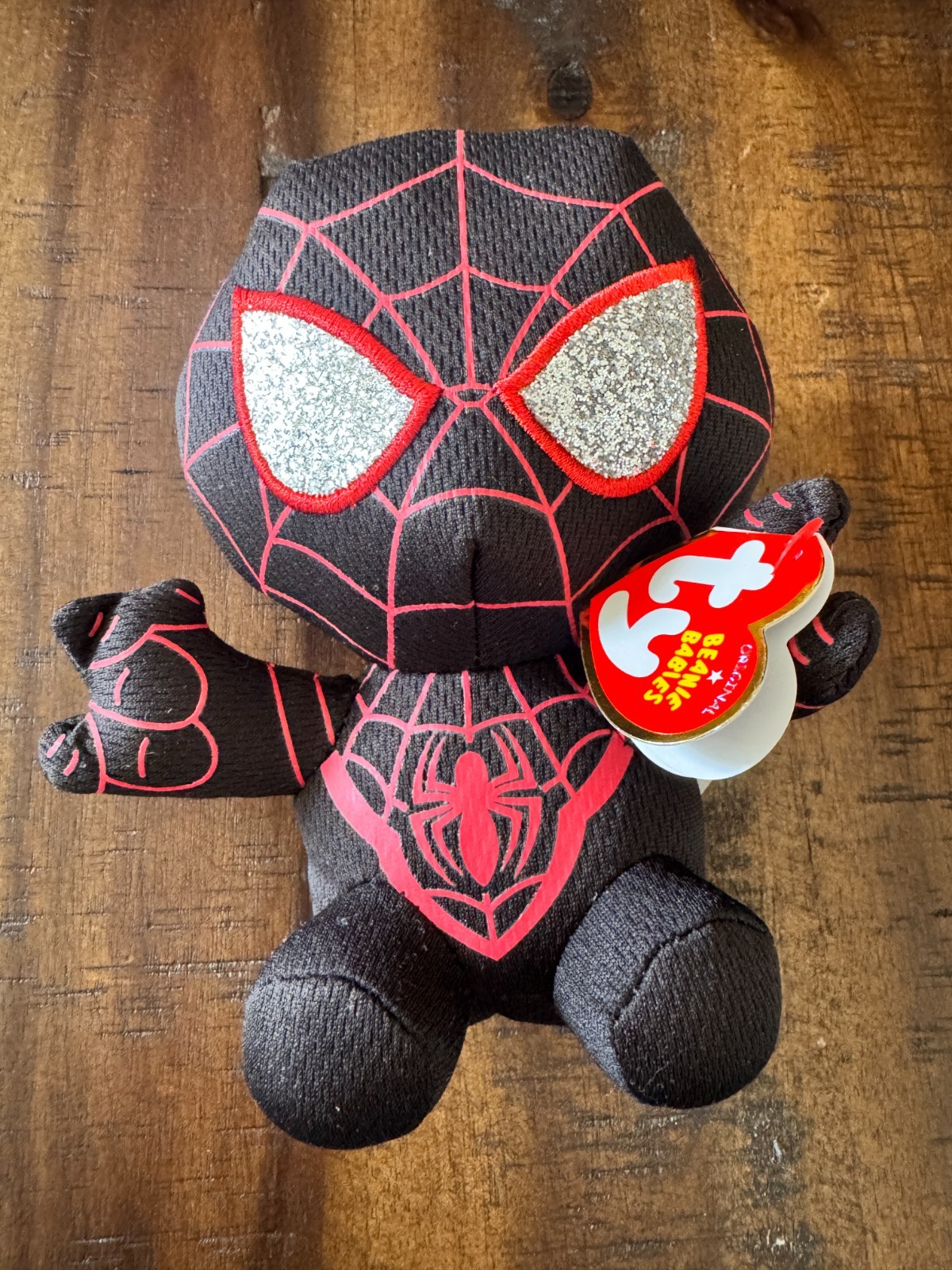 New Marvel TY Beanie Baby 6" Marvel Miles Morales Spider-Man w Tag — photo 1