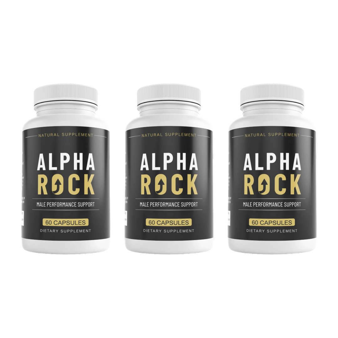 Alpha Rock Mens Health Support Dietary Supplement 60 Capsules (Bundle of 3) — photo 1