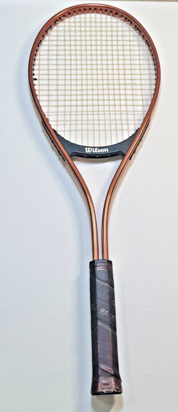 VINTAGE WILSON "ACE" ALUMINUM TENNIS RACQUET ANTIQUE / DISPLAY — photo 1
