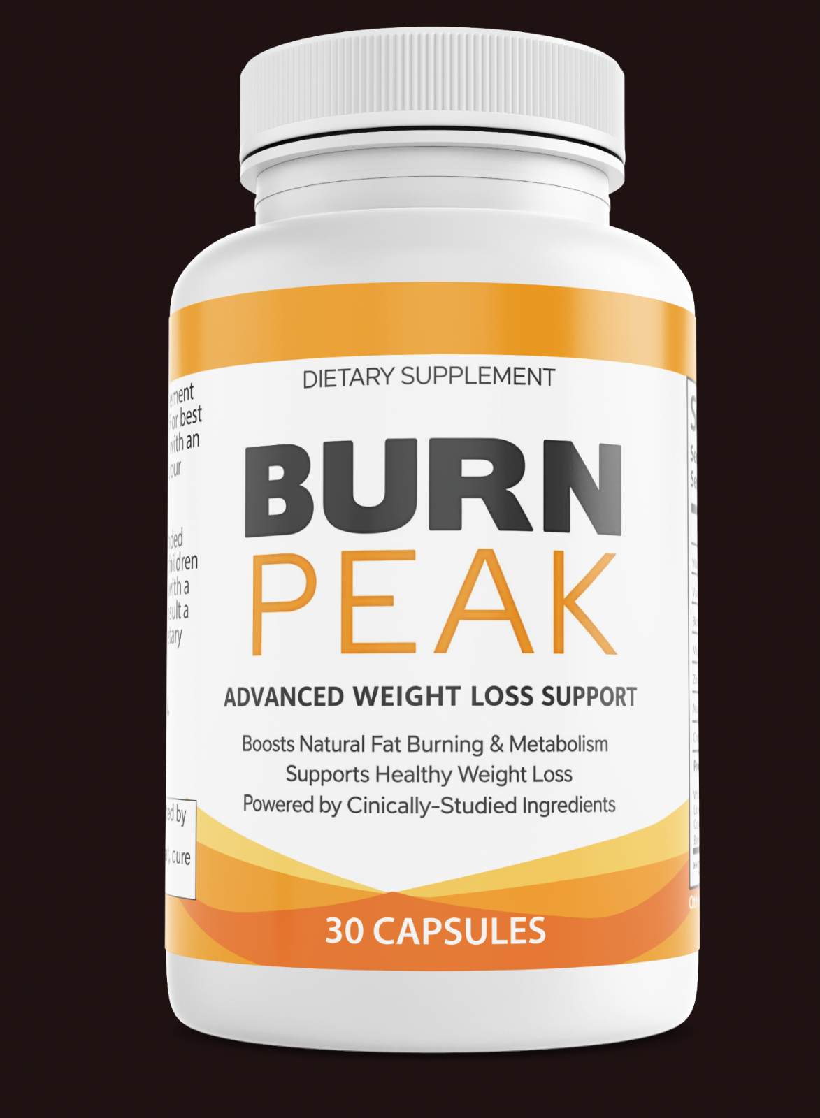 Burn Peak Weight Management Metabolism Energy Support Supplement 30 Capsules — photo 1