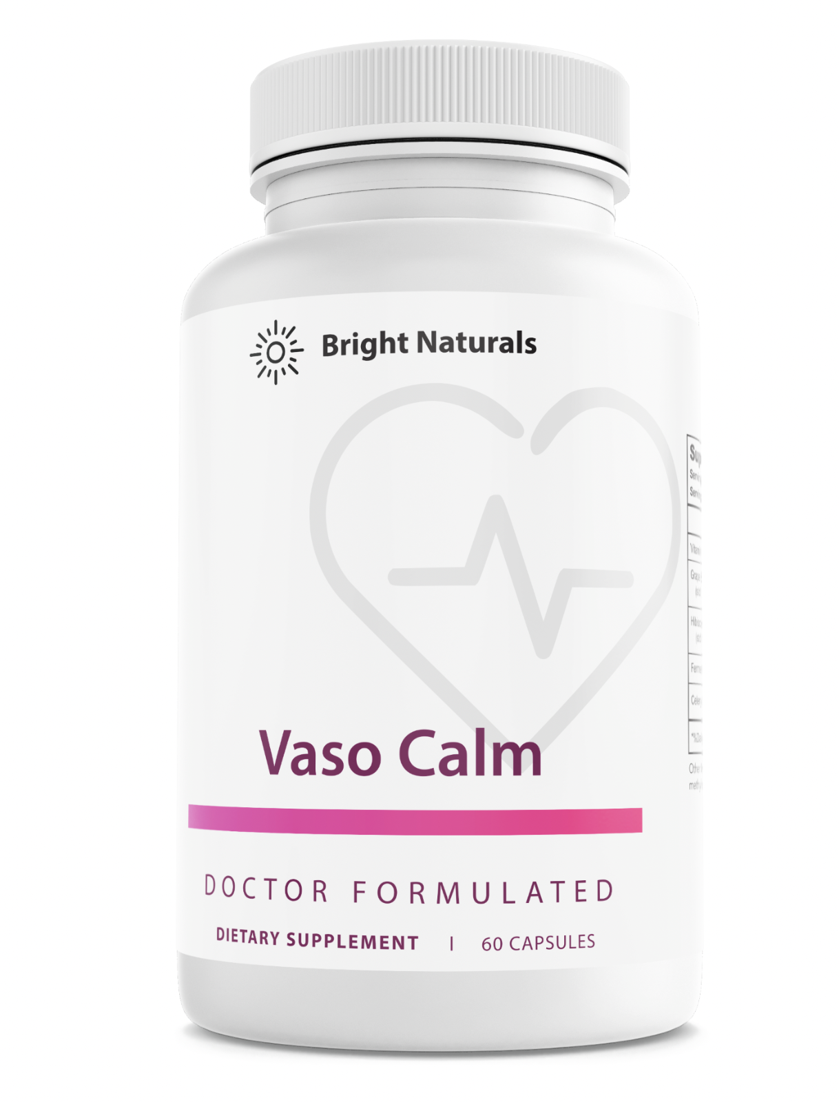 Bright Naturals Vaso Calm Dietary Supplement 60 Capsules — photo 1