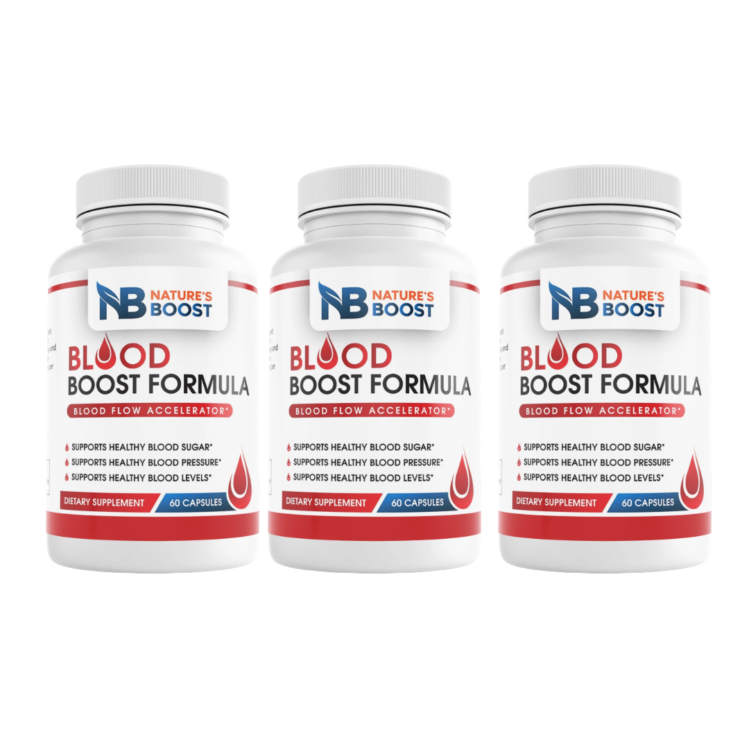 Blood Boost Formula Blood Flow Support Nature's Boost 60 Capsules (Bundle of 3) — photo 1