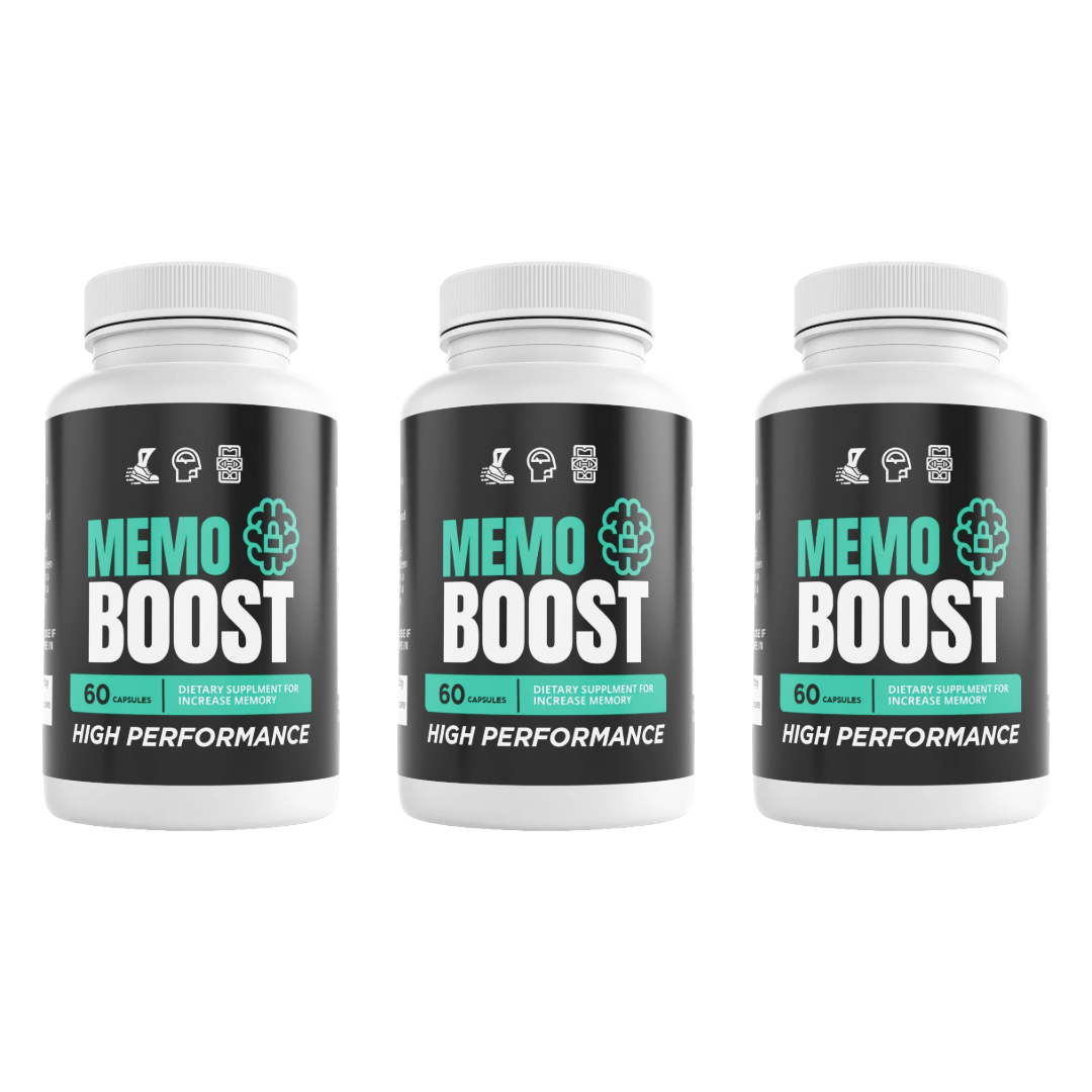 Memo Boost Mind Memory Health Support Dietary Supplement 60 Capsules Bundle of 3 — photo 1