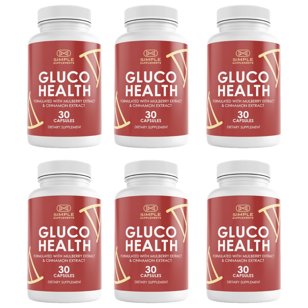 Gluco Health Blood Health Support Dietary Supplement 30 Capsules (Bundle of 6) — photo 1