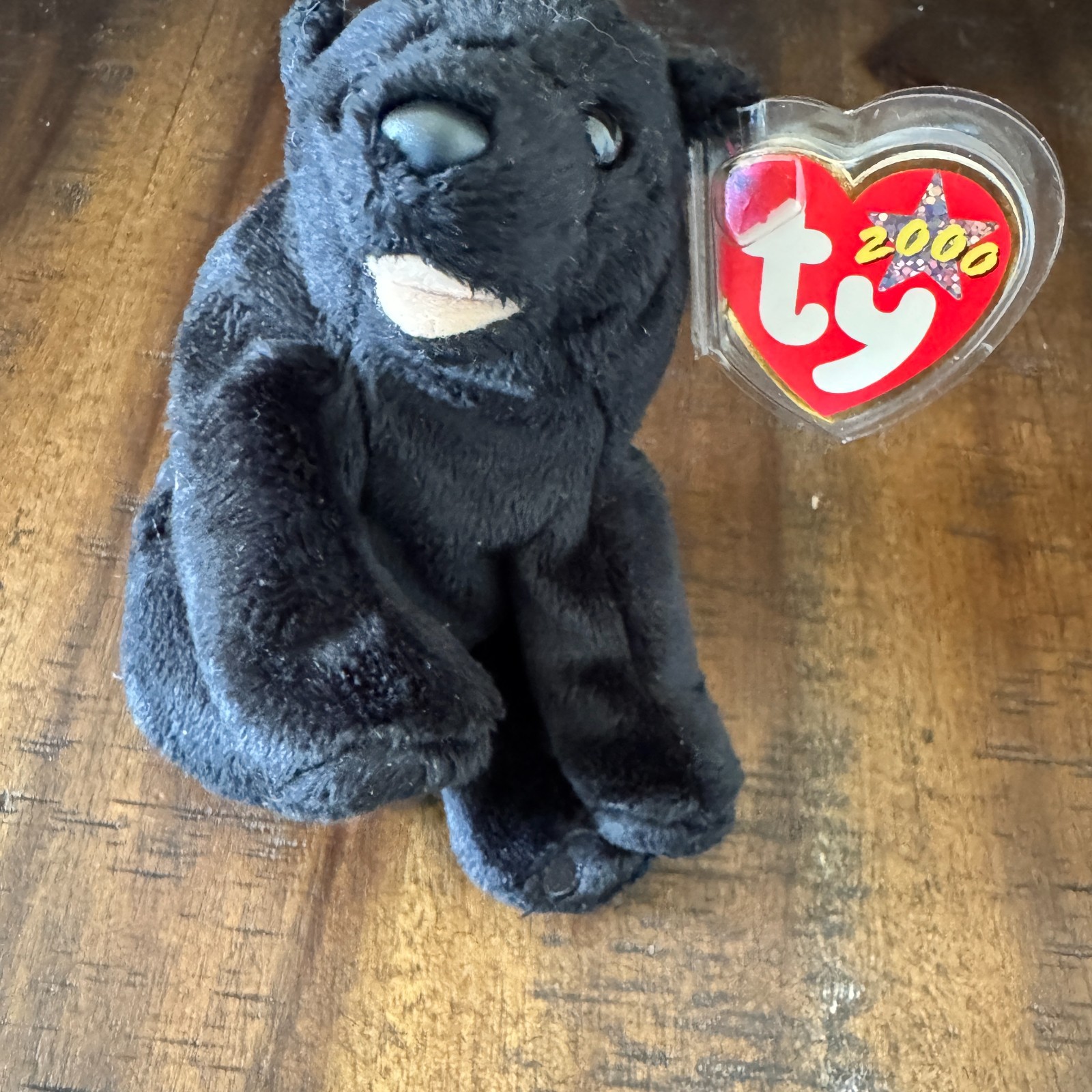 TY Original Beanie Baby Cinders the Black Bear "2000" Edition — photo 1