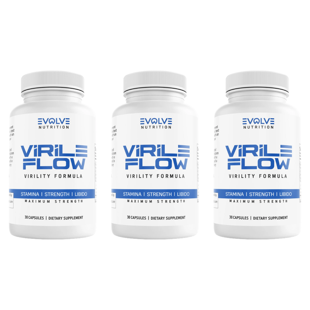 Virile Flow Mens Health Support Dietary Supplement 30 Capsules (Bundle of 3) — photo 1