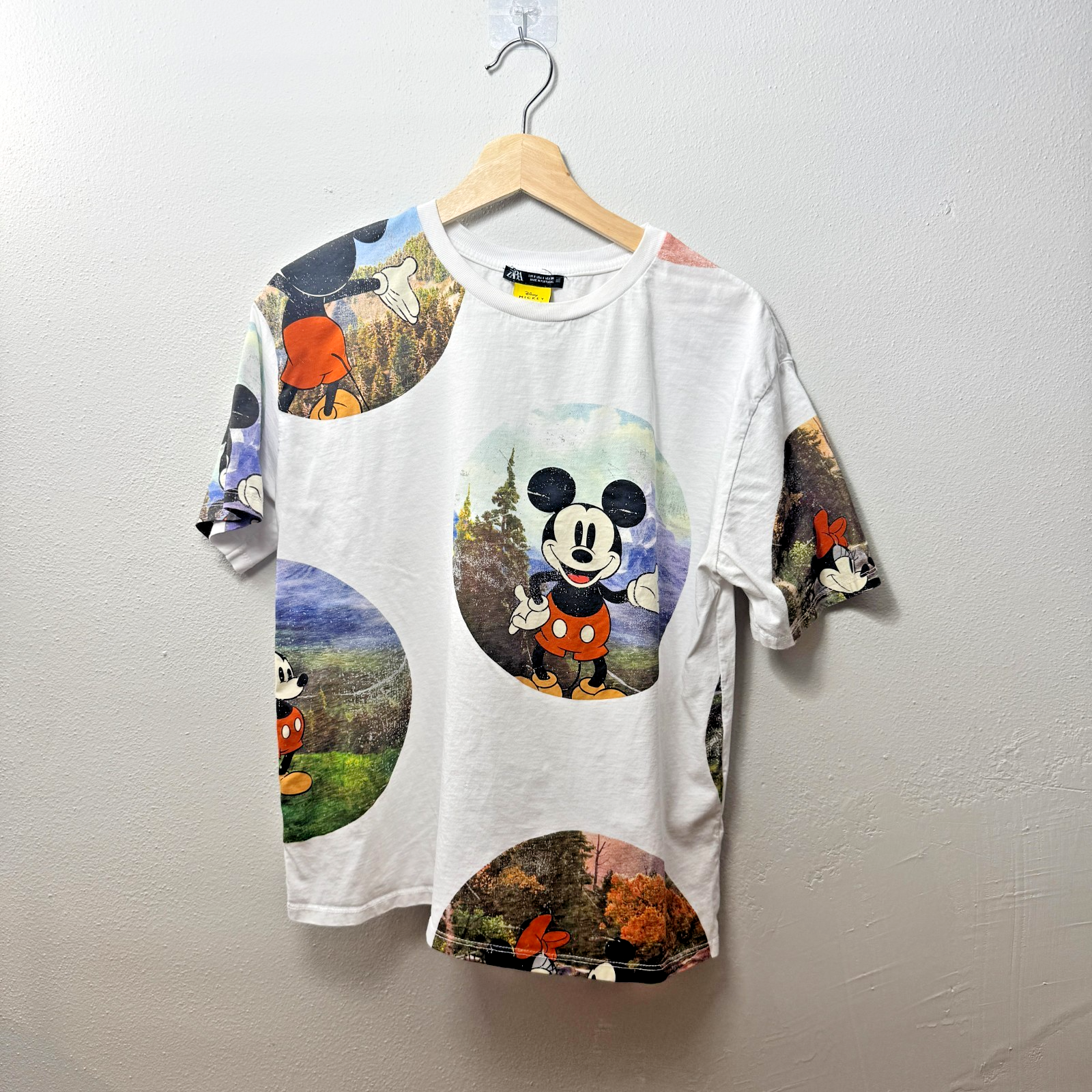 Zara Disney Mickey Mouse Small Men Women Unisex T Shirt Short Sleeve — photo 1