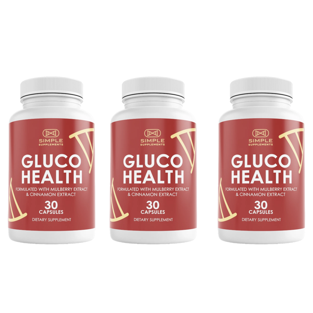 Gluco Health Blood Health Support Dietary Supplement 30 Capsules (Bundle of 3) — photo 1