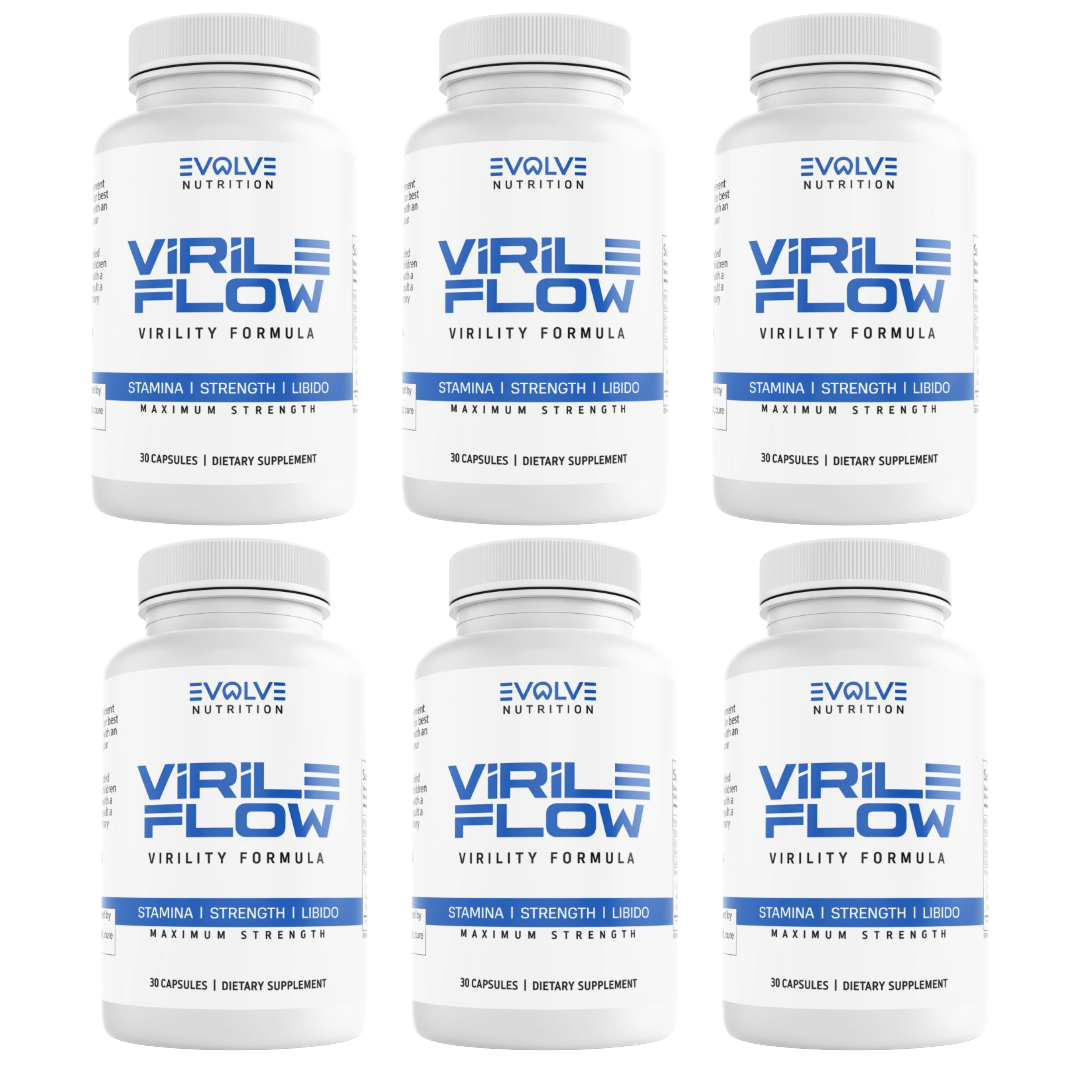Virile Flow Mens Health Support Dietary Supplement 30 Capsules (Bundle of 6) — photo 1
