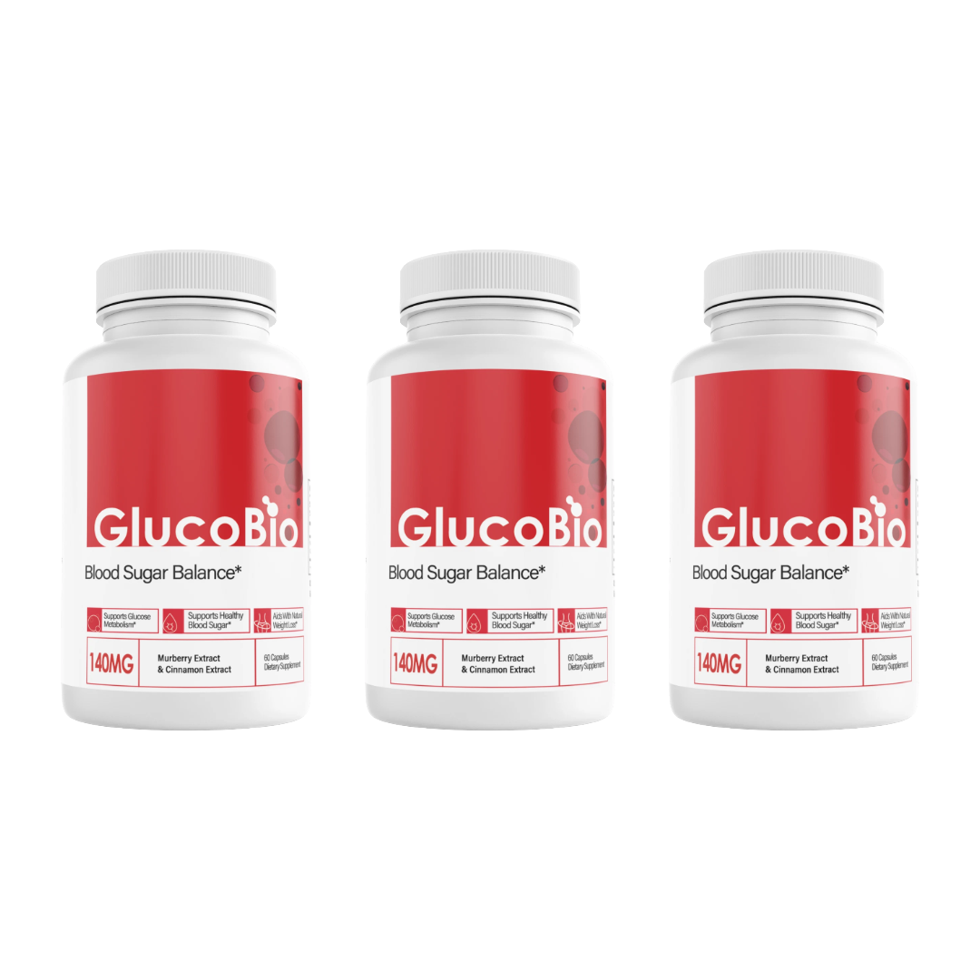 Gluco Bio Blood Sugar Balance Support GlucoBio 60 Capsules (Bundle of 3) — photo 1