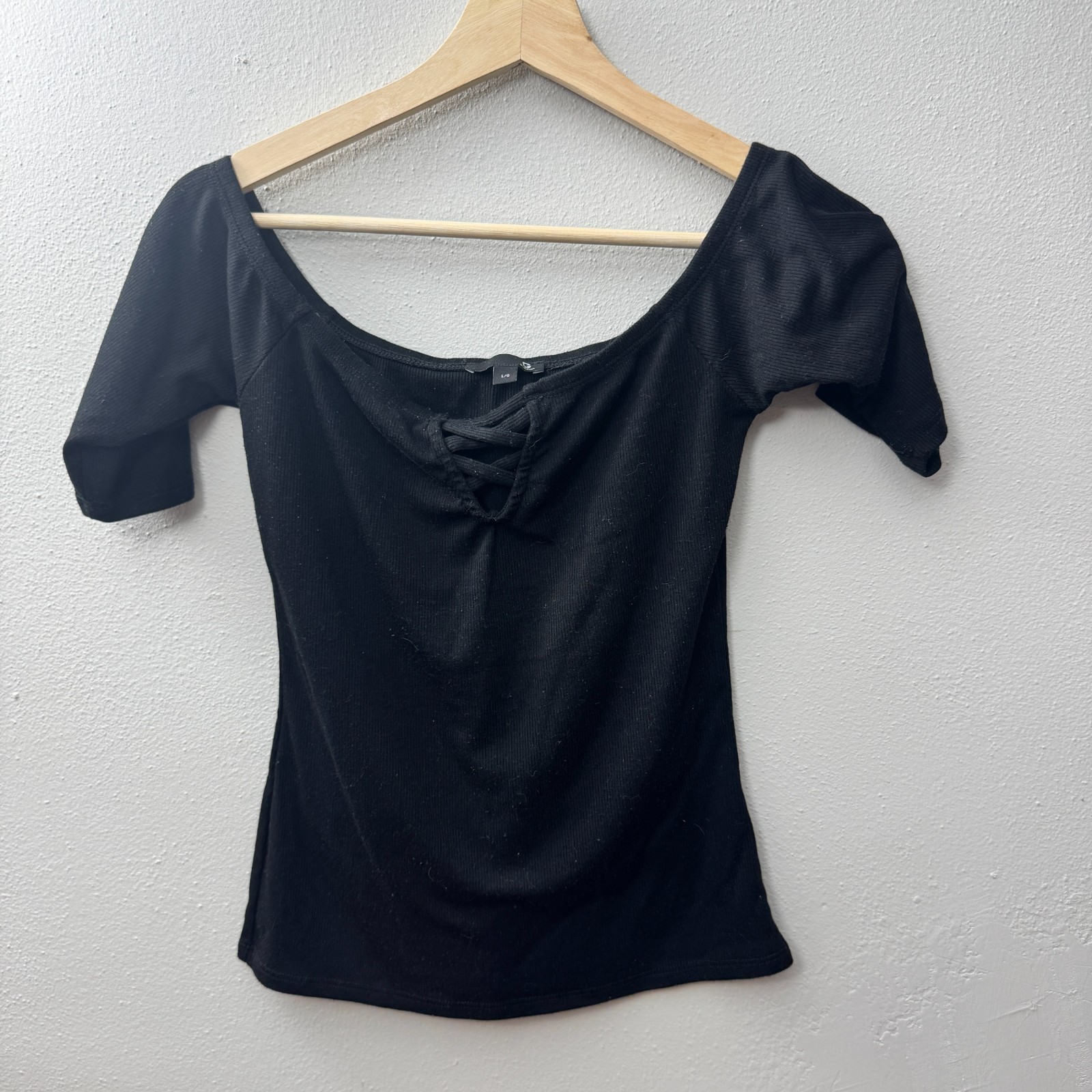 Guess Large Women's Top Black Casual — photo 1