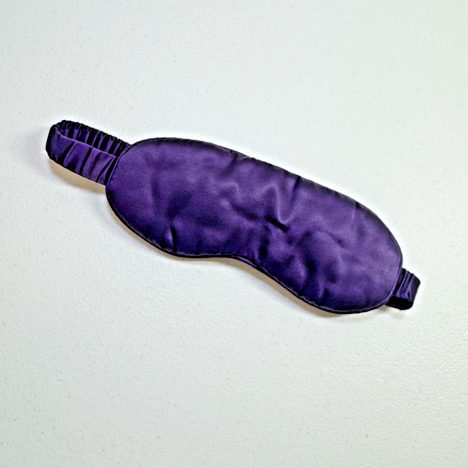 Mulberry Park Silks Sleep Mask Filled with 100% Mulberry Silk Stretchy Purple — photo 1