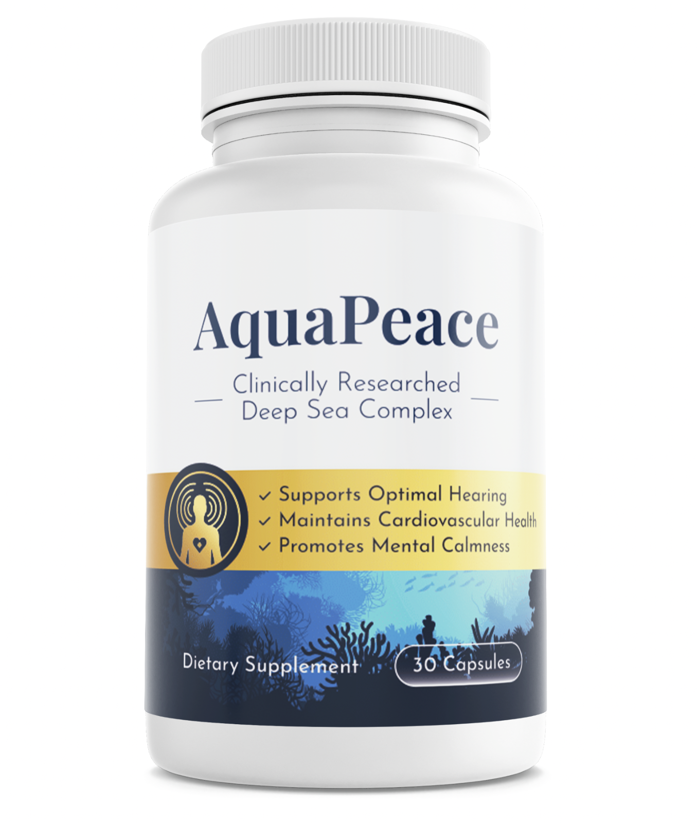 Aqua Peace Supplement 30 Capsules Hearing Support — photo 1
