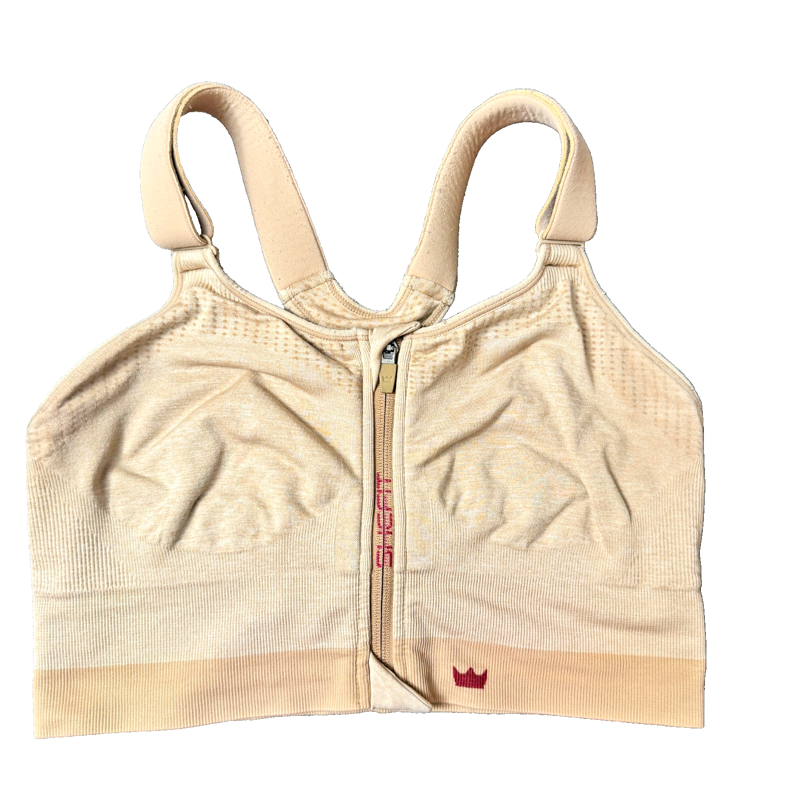 Shefit Beige Low Impact Sports Bra Women’s Stretch Comfy 1 Luxe Size No Pads — photo 1
