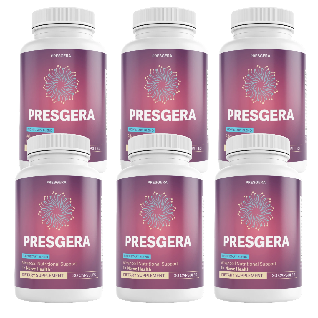 Presgera Nerve Health Support Dietary Supplement 30 Capsules (Bundle of 6) — photo 1