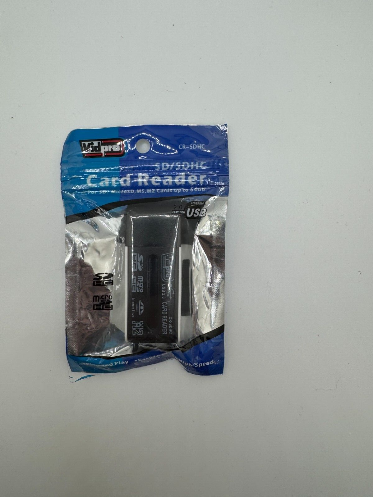 Vidpro CR-SDHC Card Reader for SD & Micro SD Cards NEW — photo 1
