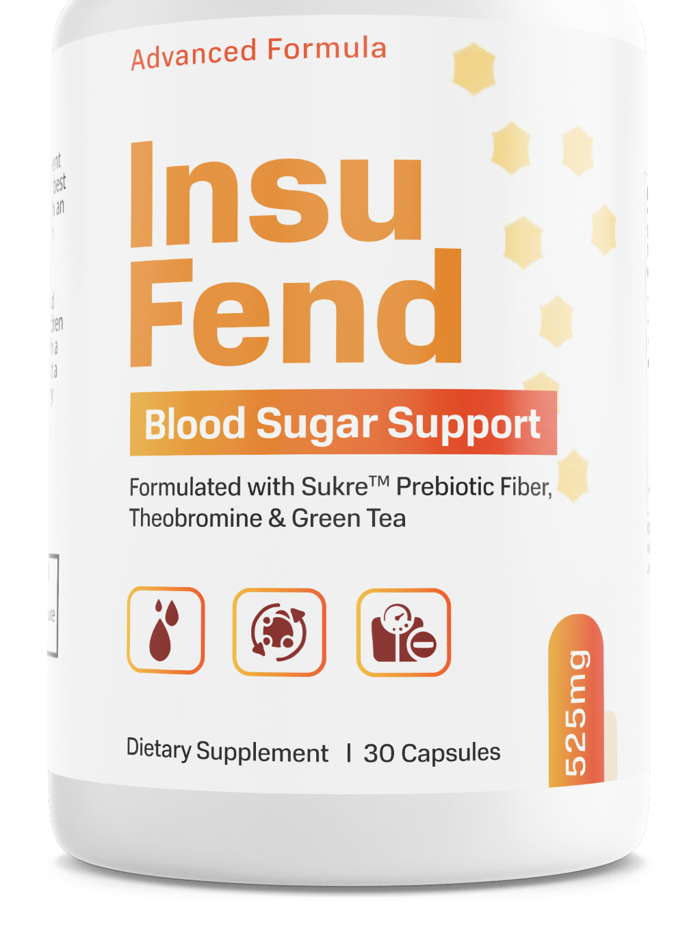 Insu Fend Insufend Blood Sugar Support Prebiotic Dietary Supplement 30 Capsules — photo 1