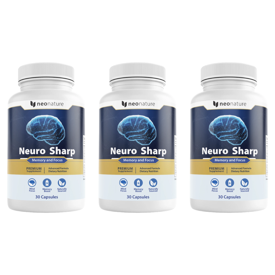 Neuro Sharp Memory Focus Support Dietary Supplement 30 Capsules (Bundle of 3) — photo 1