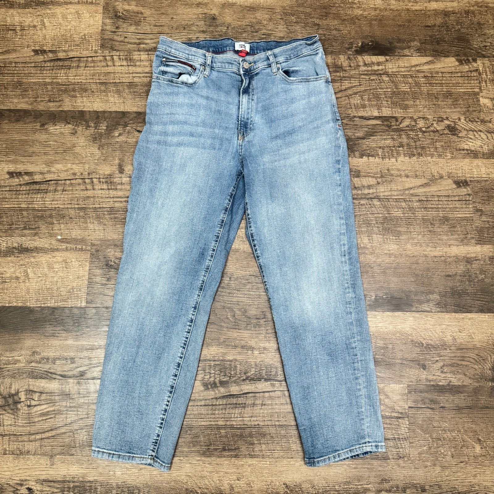 Vintage 90s Tommy Hilfiger Flag Jeans Women's 8 W29 Mid Relaxed Bootcut Casual — photo 1