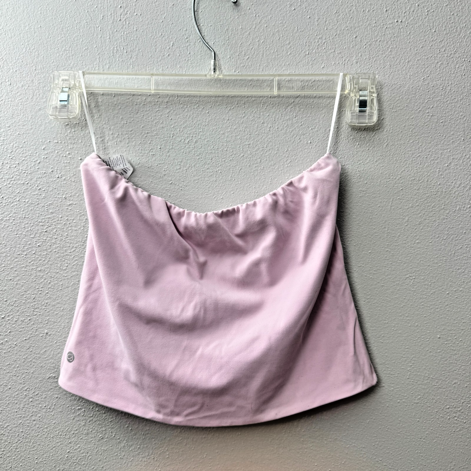 CRZ YOGA Butterluxe Double Lined Tube Top L 12 Bandeau Crop Pink Fitness Run — photo 1