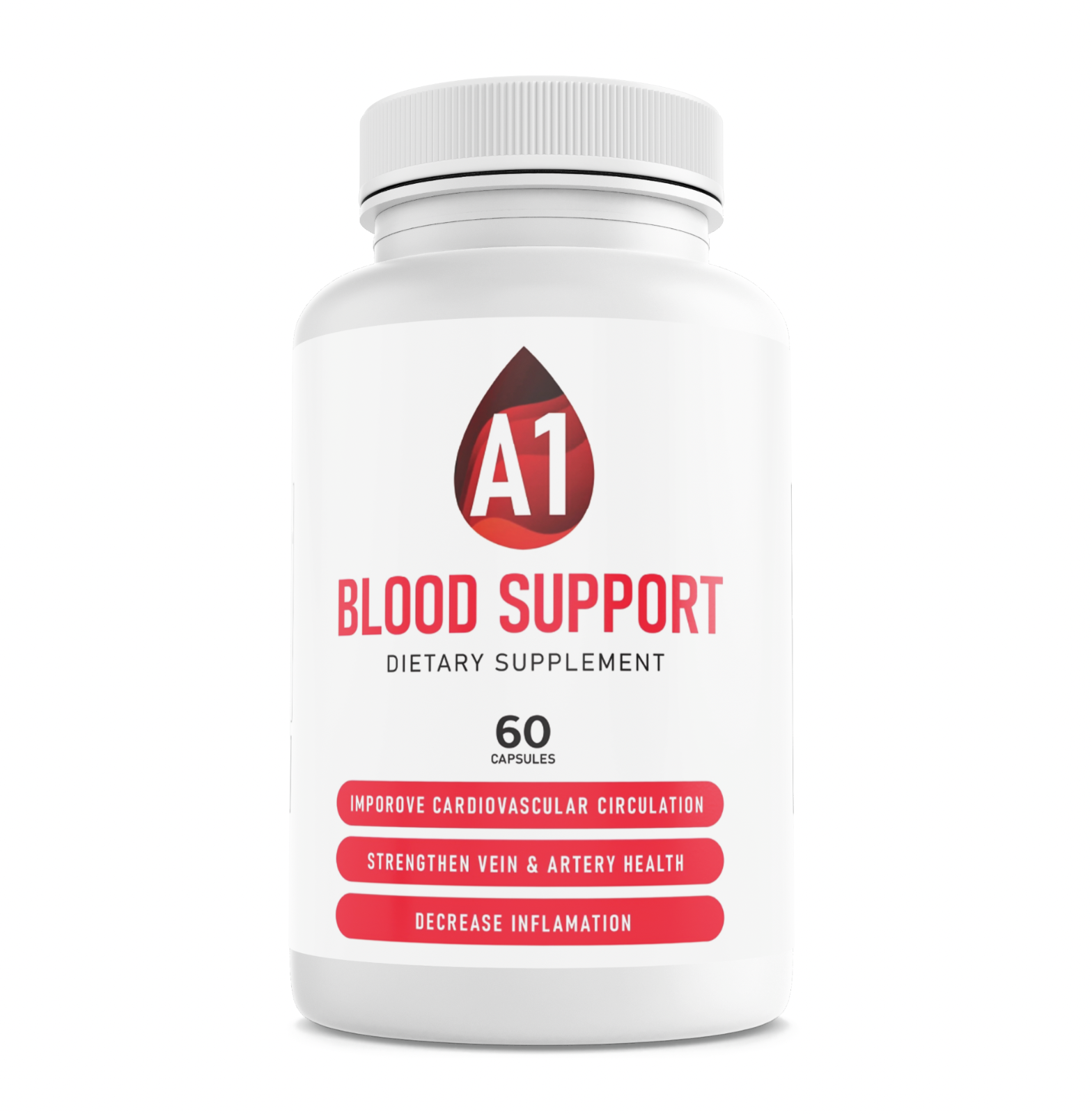 A1 Blood Support Natural Support - Circulation Blood Flow Heart - 60 Capsules — photo 1