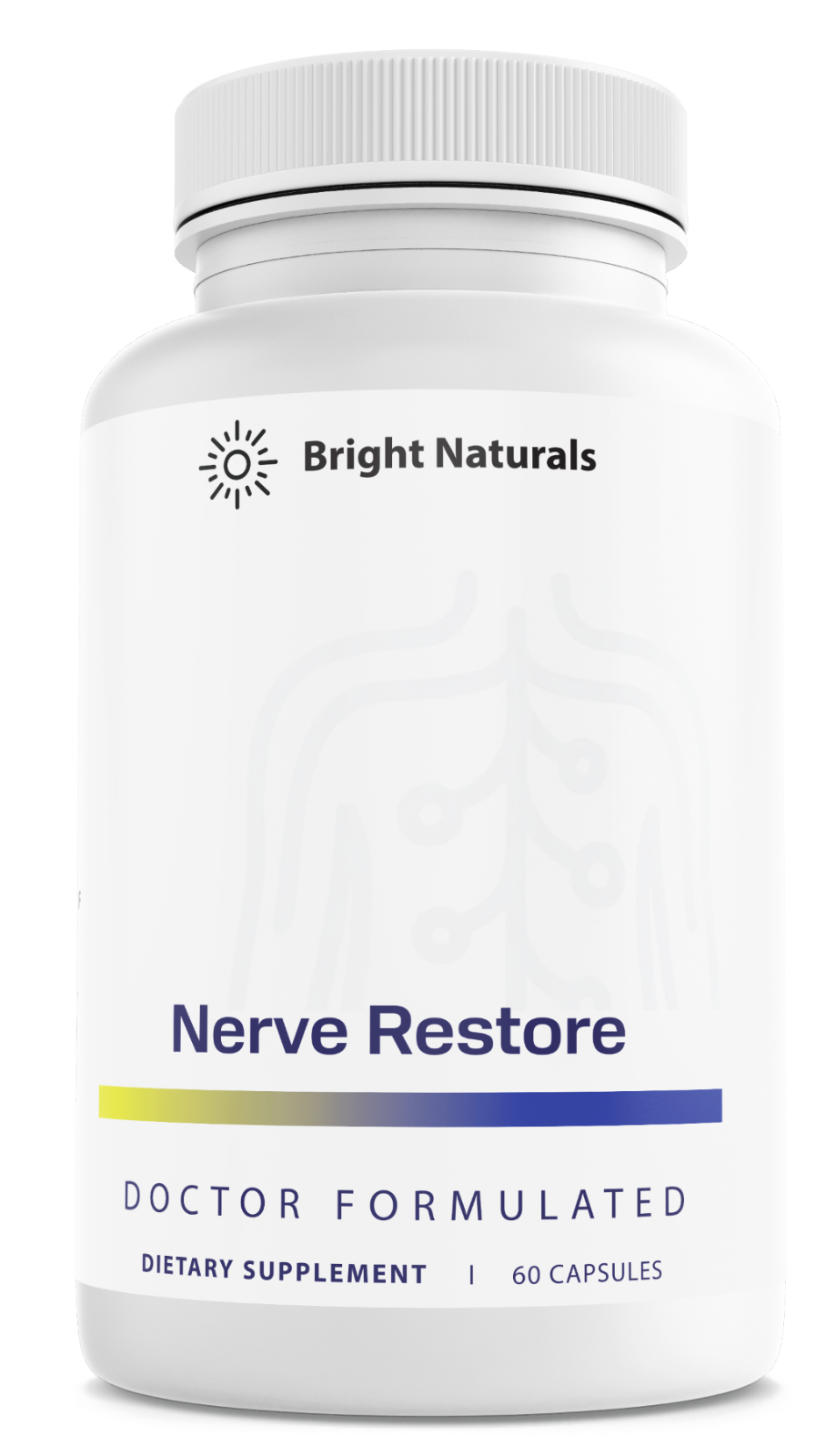 Bright Naturals Nerve Restore Dietary Supplement 60 Capsules — photo 1
