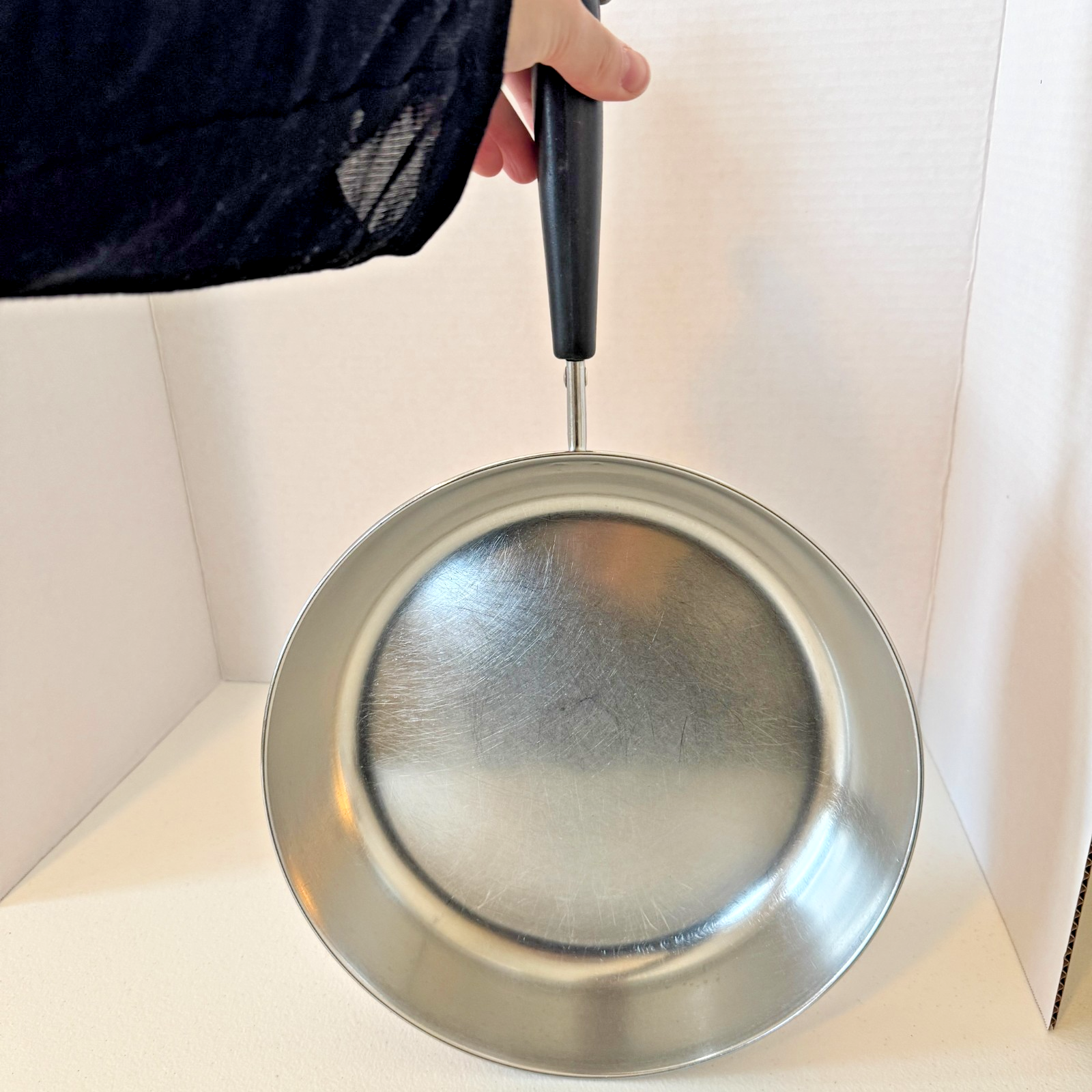 Revere Ware 1801 Skillet Frying Pan 10 Inch Copper Bottom Metal Clad Vintage — photo 1