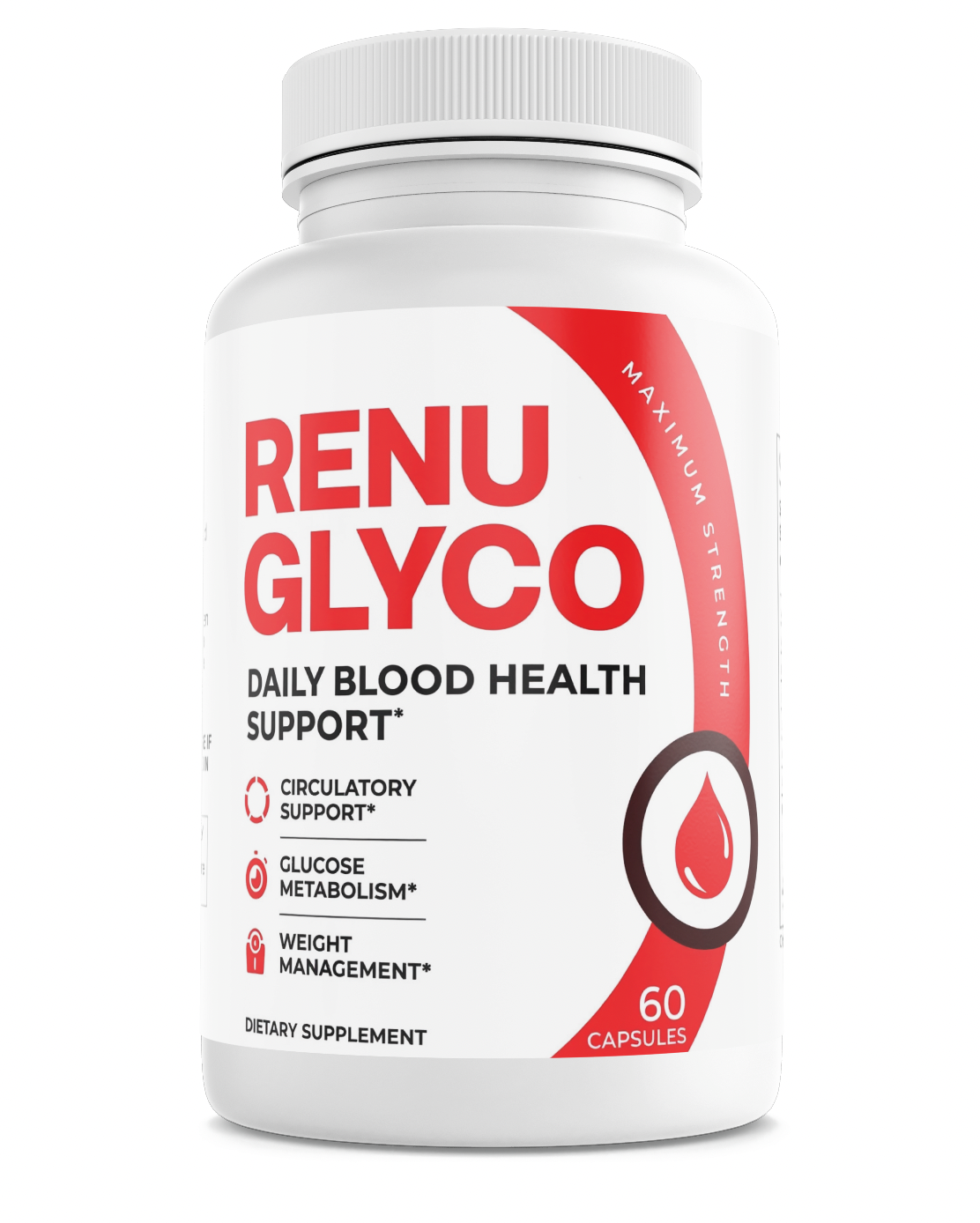 Renu Glyco Daily Blood Health Support Dietary Supplement 60 Capsules — photo 1